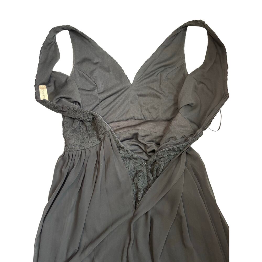 Altar'd State Womens Semi Formal Black Dress Sz Small Lace Sheer AS IS - Picture 7 of 7